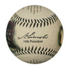 Lincoln Portraits w/ Gettysburg Address Baseball - B-LINGH