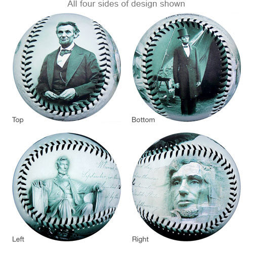 Lincoln Souvenir Official Weight Baseball Full Color Souvenir Gift