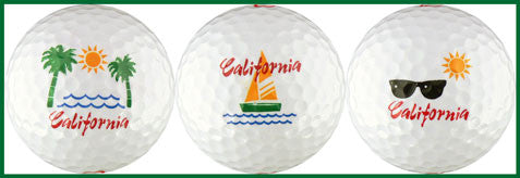 California w/ Palms, Sailboat & Glasses - CALF