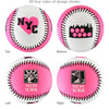 New York Pink/White T-Ball (Rubber Core) - B-NYPK