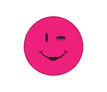 Pink Happy Face - D-PKSM