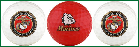 US Marine Corps Golf Balls - USMC