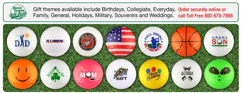 EnjoyLife Inc Gift Souvenir Themed Golf Balls