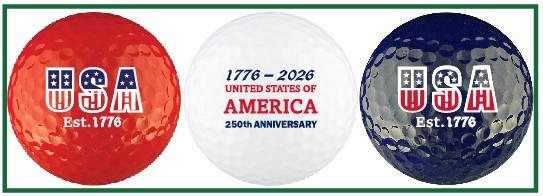 USA 250TH Celebration Golf Balls!
